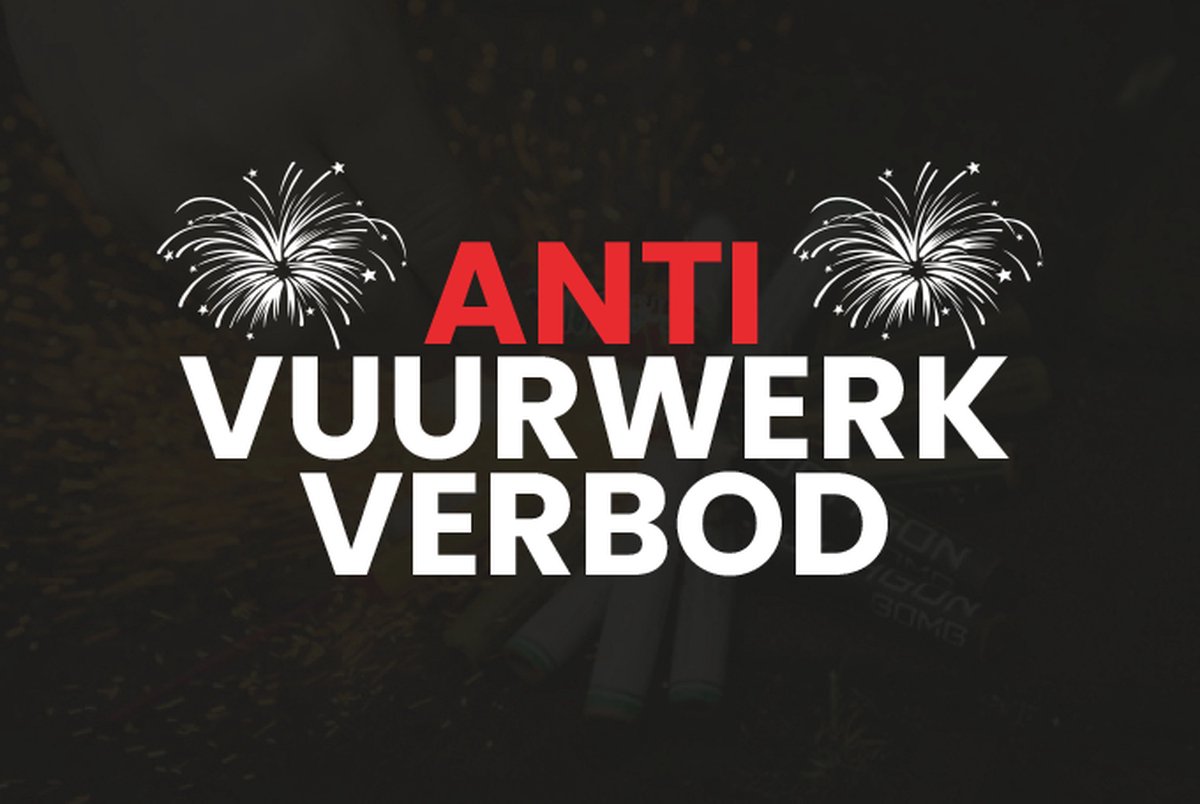 25x sticker | ANTI VUURWERK VERBOD